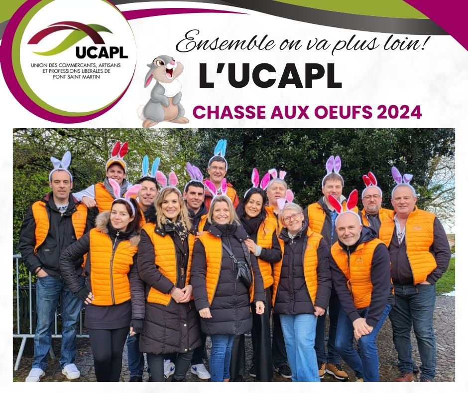 chasse aux oeufs 2024 à Pont saint Martin avec l'UCAPL